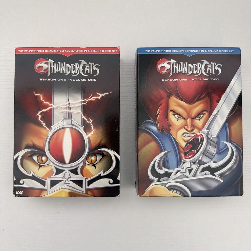 Thundercats Season 1 Vol 1 & 2 DVD Set Complete 65 Episodes 12 Disc Box Lot